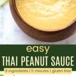 Thai Peanut Sauce Pinterest Collage