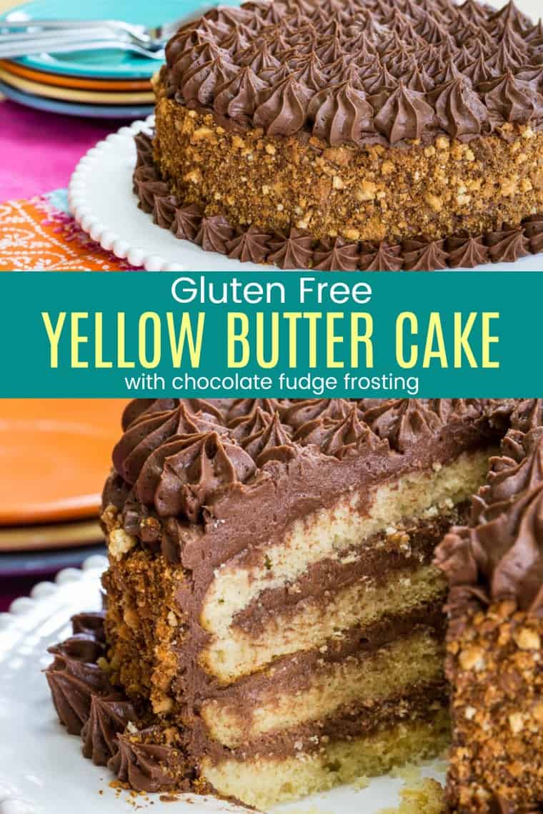 Gluten Free Birthday Cake (Yellow Cake with Chocolate Buttercream ...