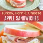 Apple Sandwich Easy Kids Lunch Idea Pinterest Collage