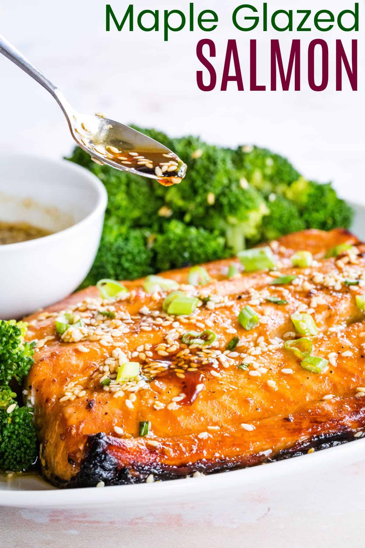 Sesame Maple Glazed Salmon | Cupcakes & Kale Chips