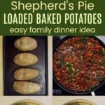 How to make Shepherds Pie Loaded Baked Potatoes