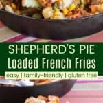 Shepherd's Pie Loaded Fries Recipe Pinterest Collage