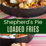 Easy Shepherds Pie Loaded Fries Recipe Pinterest Collage