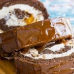 Flourless Milky Way Caramel Chocolate Cake Roll Recipe