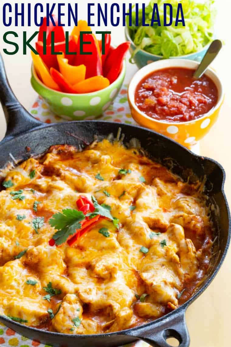 Cheesy Chicken Enchilada Skillet Cupcakes & Kale Chips