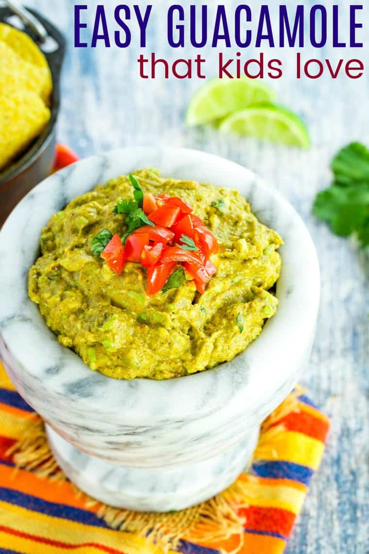 Easy Guacamole Recipe for Kids Cupcakes & Kale Chips