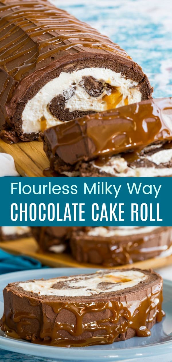 Milky Way Flourless Chocolate Cake Roll | Cupcakes & Kale Chips
