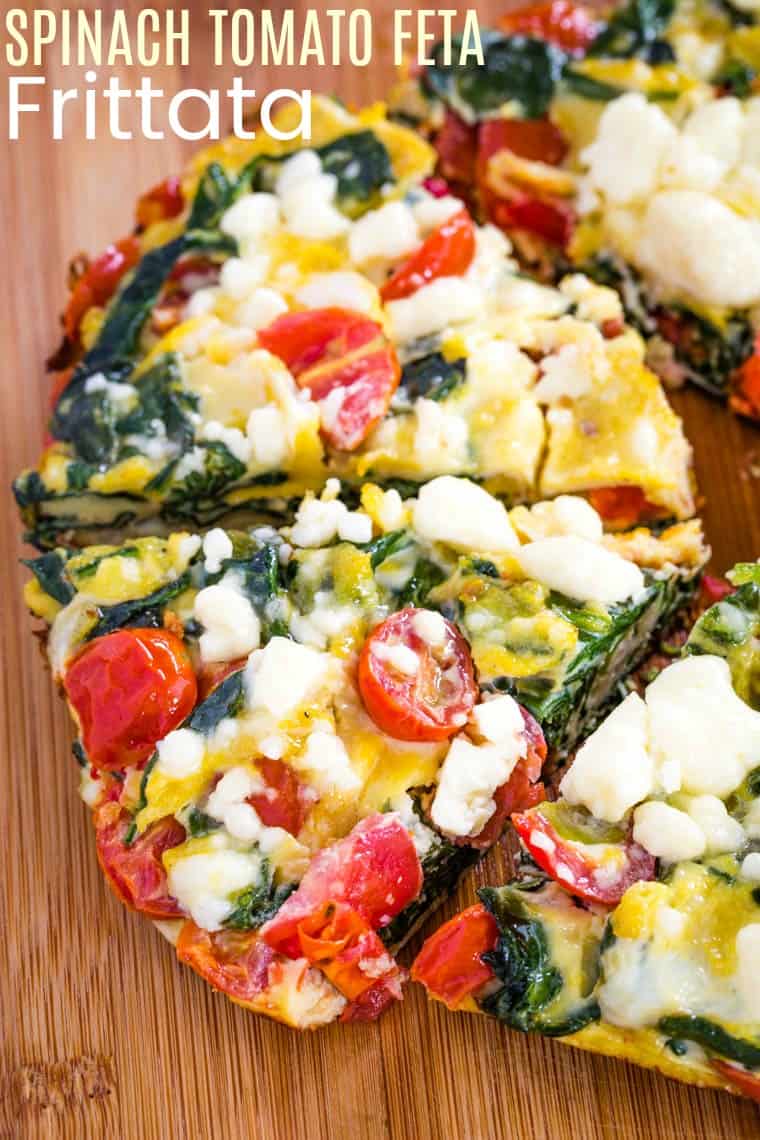 Spinach Feta Frittata with Tomato | Cupcakes & Kale Chips