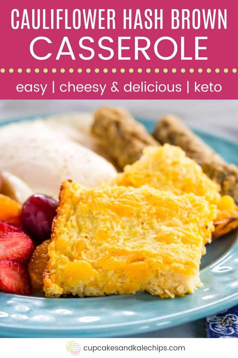 Cheesy Cauliflower Hash Browns Casserole Cupcakes & Kale Chips