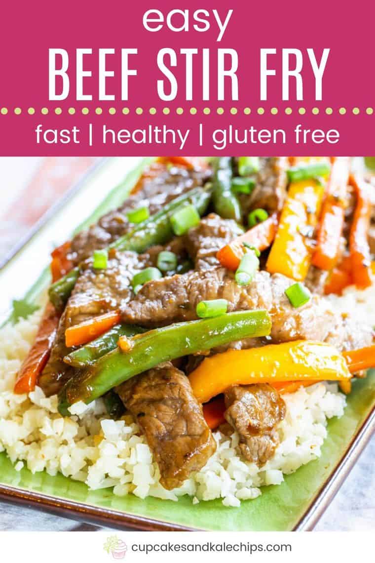 Easy Gluten Free Beef Stir Fry with Vegetables - Cupcakes & Kale Chips