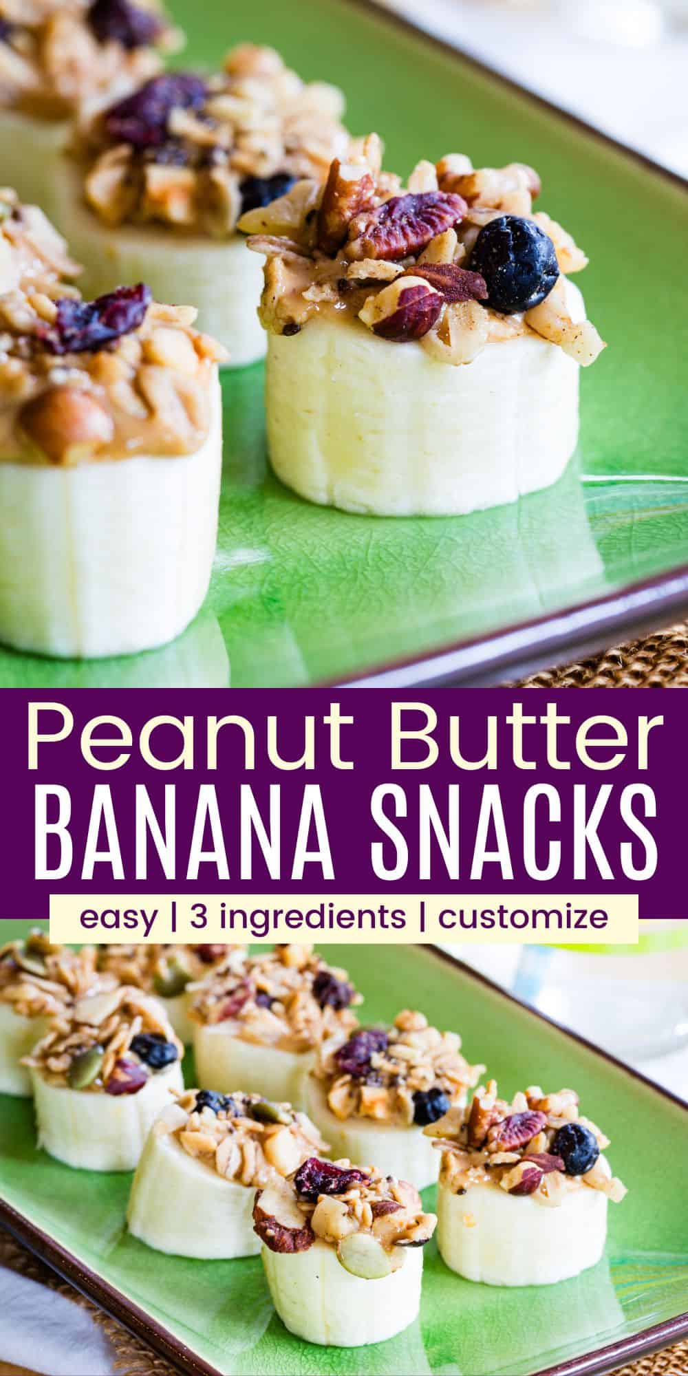 Easy Peanut Butter Banana Snacks - 3 Ingredients! - Cupcakes & Kale Chips