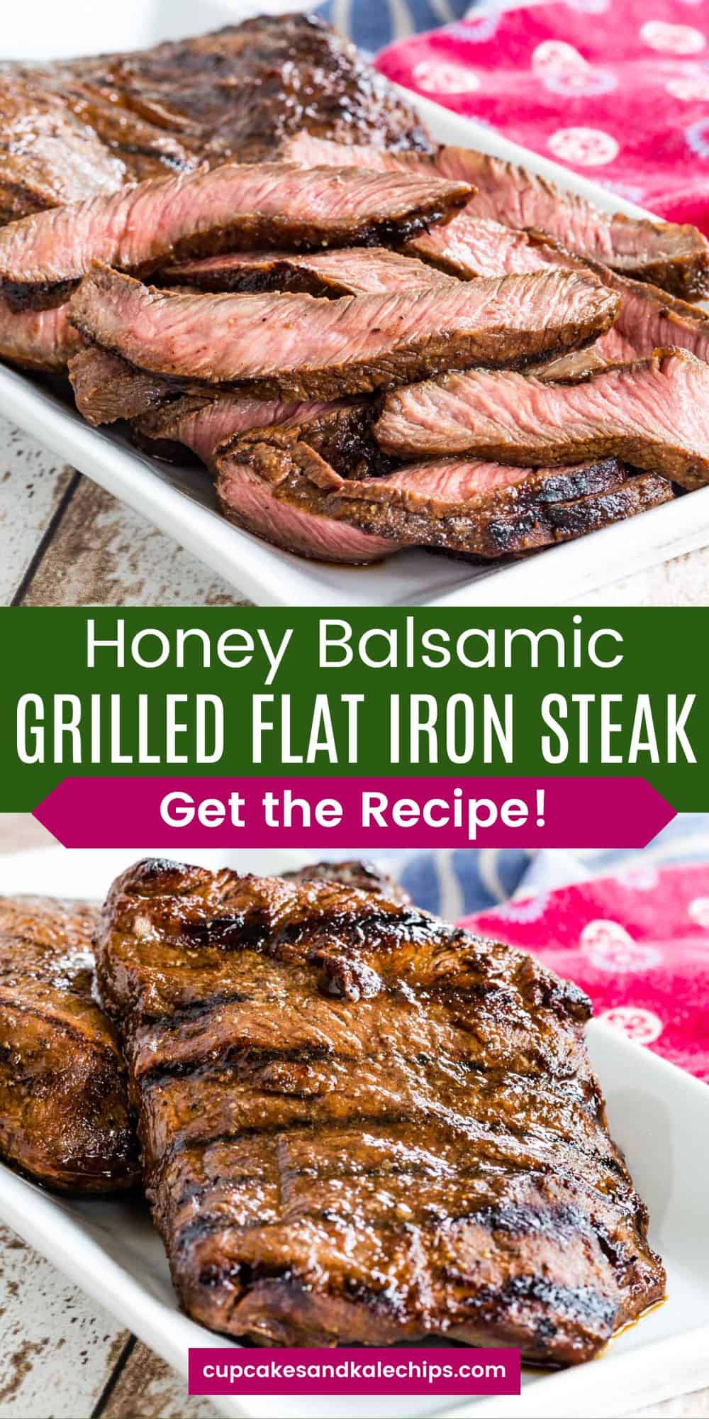 Honey Balsamic Grilled Flat Iron Steak Cupcakes & Kale Chips