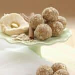 4-Ingredient No-Bake Apple Energy Balls Recipe Image with Title