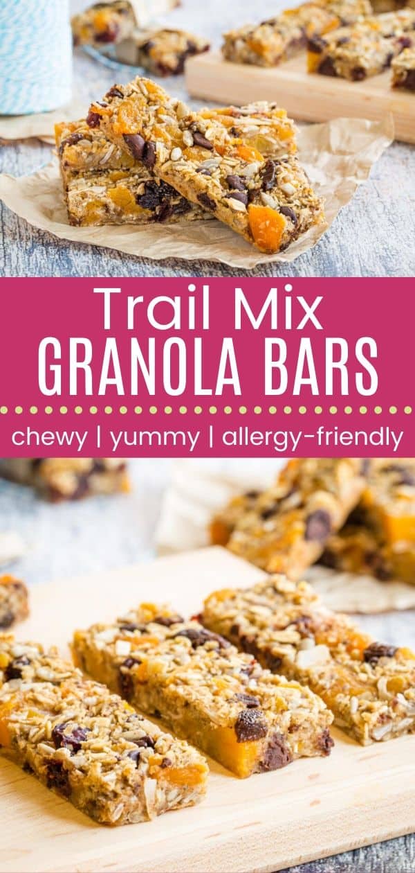 Nut-Free Gluten-Free Trail Mix Granola Bars - Cupcakes & Kale Chips