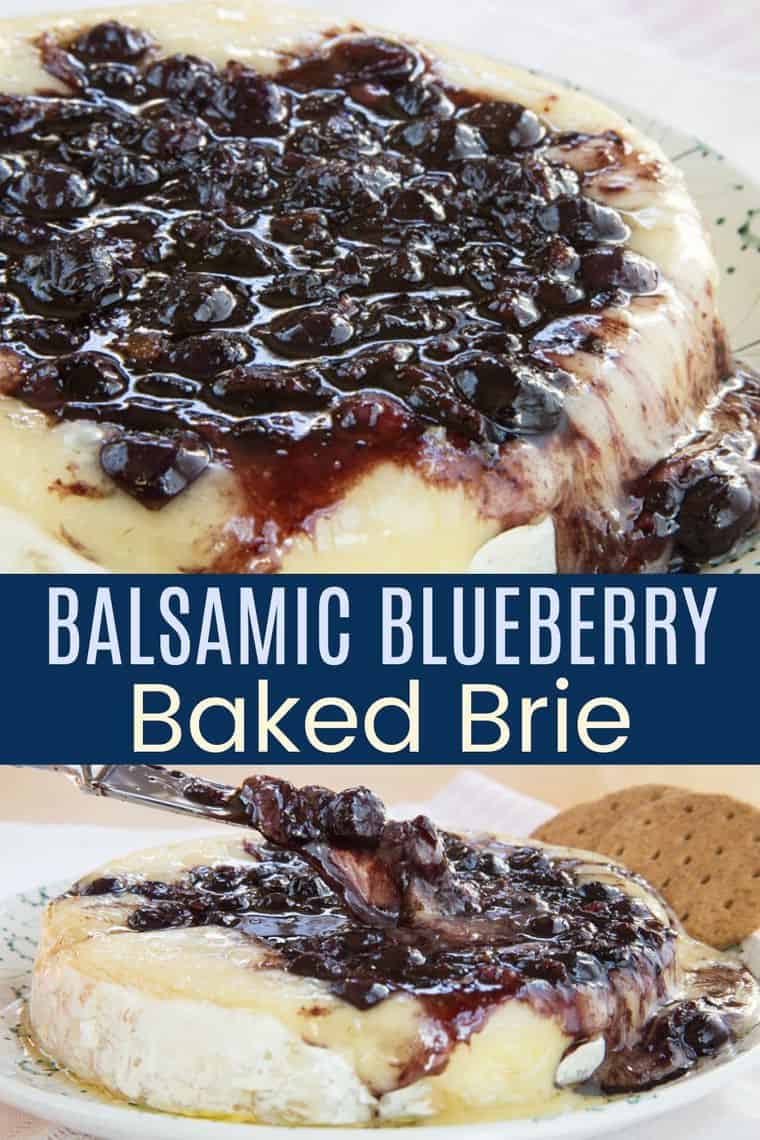 Baked Brie with Bacon Balsamic Blueberries | Cupcakes & Kale Chips