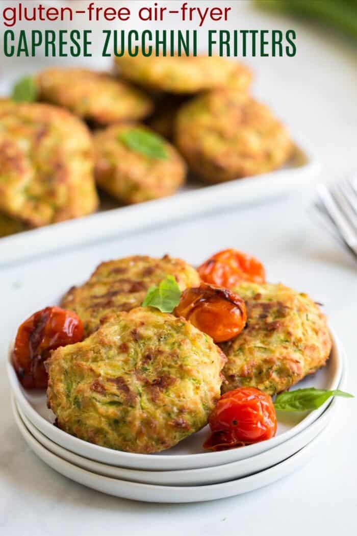 Gluten Free Zucchini Fritters - Air Fryer Recipe - Cupcakes & Kale Chips