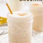 Chai Tea Smoothie Recipe Image with Title text