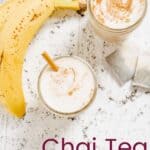 Chai Tea Smoothies Recipe image with title