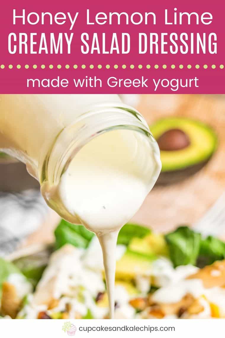 Creamy Lemon Lime Yogurt Salad Dressing Recipe - Cupcakes & Kale Chips