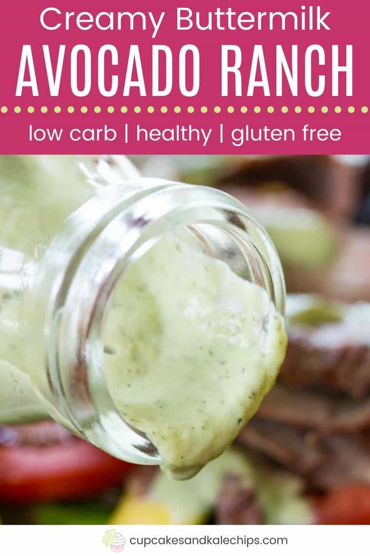 Avocado Buttermilk Ranch Salad Dressing Cupcakes & Kale Chips