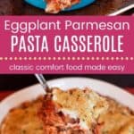 Eggplant Parmesan Casserole Pin Template Long