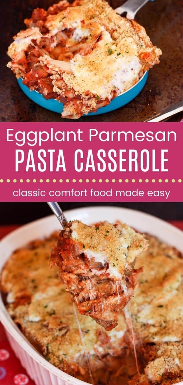 Eggplant Parmesan Pasta Casserole Cupcakes & Kale Chips