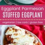 Eggplant Parmesan Stuffed Eggplant Pin Template Long