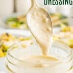 Healthy Greek Yogurt Caesar Dressing Recipe Image with title