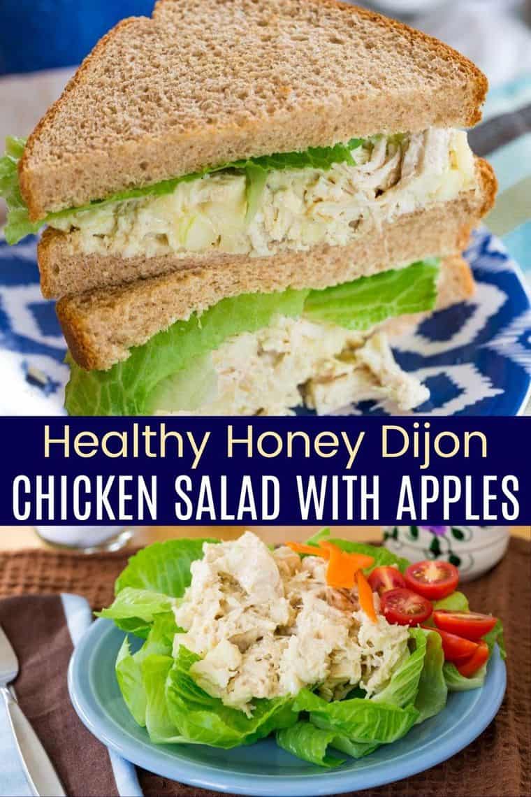 Honey Dijon Chicken Salad with Apples - Cupcakes & Kale Chips