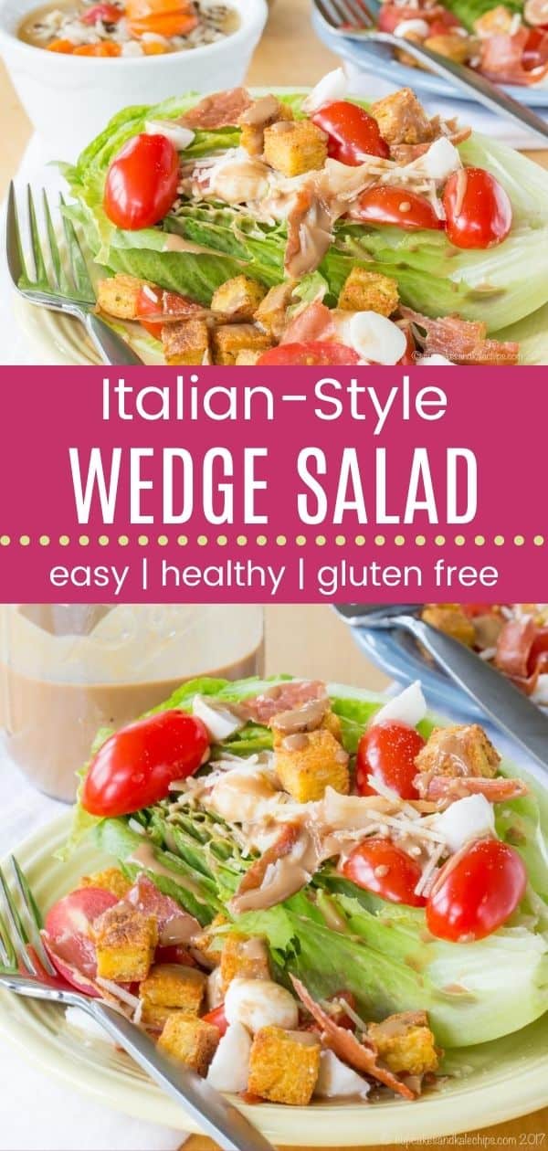 Italian-Style Romaine Wedge Salad Recipe - Cupcakes & Kale Chips