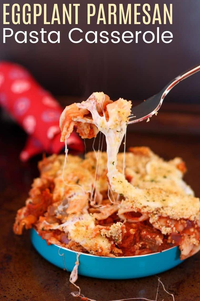 Eggplant Parmesan Pasta Casserole Cupcakes & Kale Chips