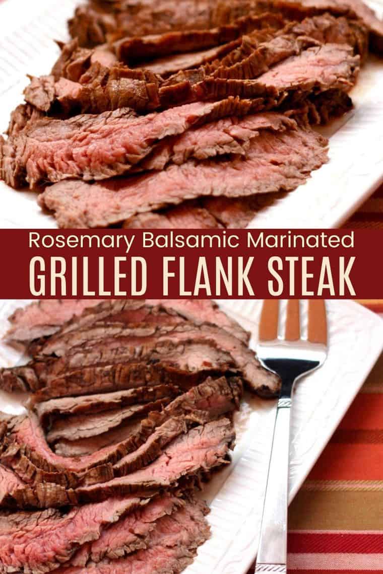 Grilled Flank Steak with Balsamic Marinade - Cupcakes & Kale Chips