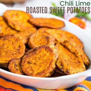 Chili Lime Roasted Sweet Potatoes square featured image