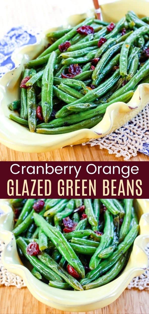 Orange Glazed Green Beans with Cranberries - Cupcakes & Kale Chips