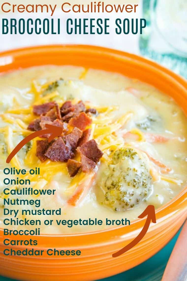 Creamy Keto Cauliflower Broccoli Cheese Soup Cupcakes & Kale Chips