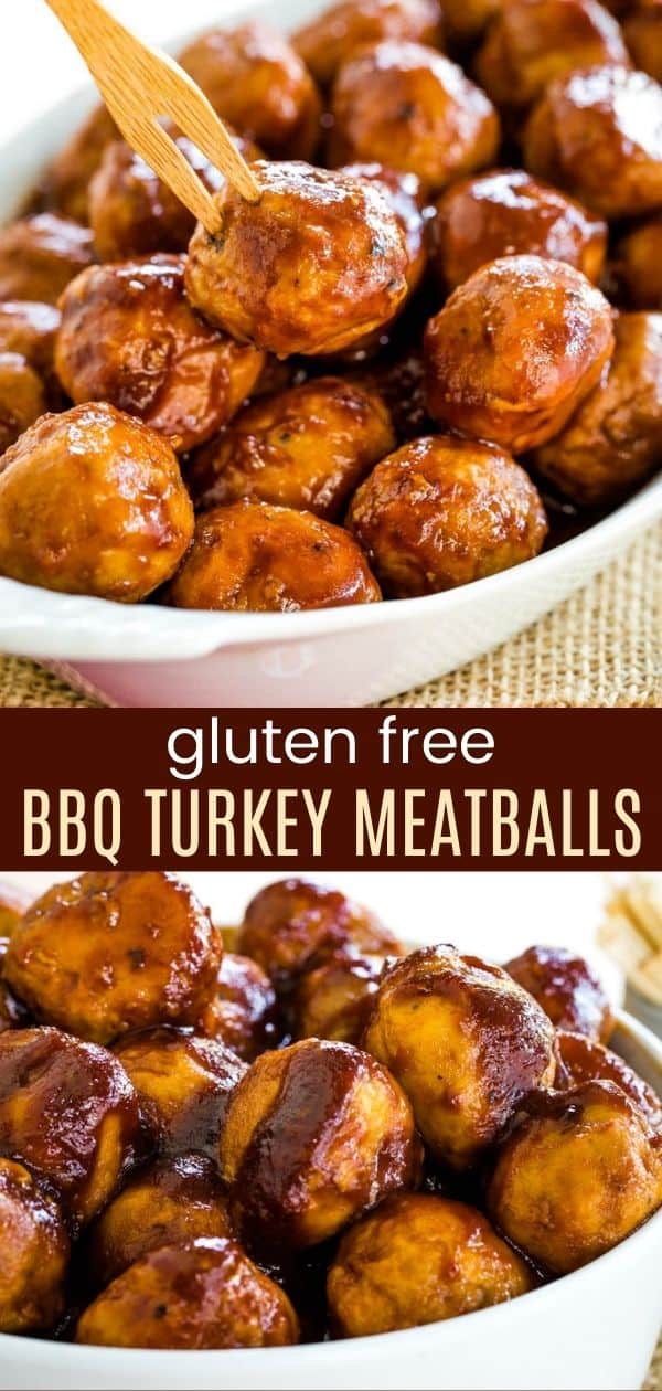 Easy BBQ Turkey Meatballs - baked in the oven!