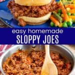 Homemade Sloppy Joes Pinterest Collage