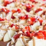 Peanut Butter and Jelly Apple Nacho Recipe Image with Title