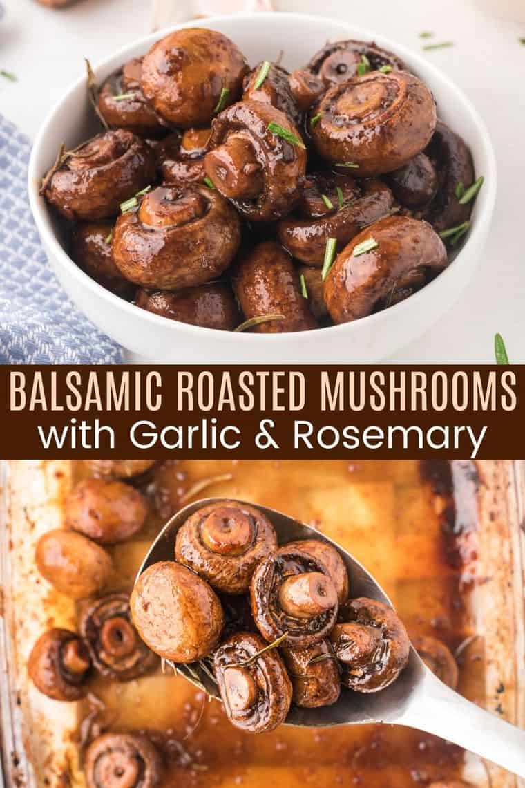 Roasted Balsamic Mushrooms With Garlic - Cupcakes & Kale Chips