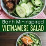 Banh Mi-Inspired Vietnamese Salad Pinterest Collage