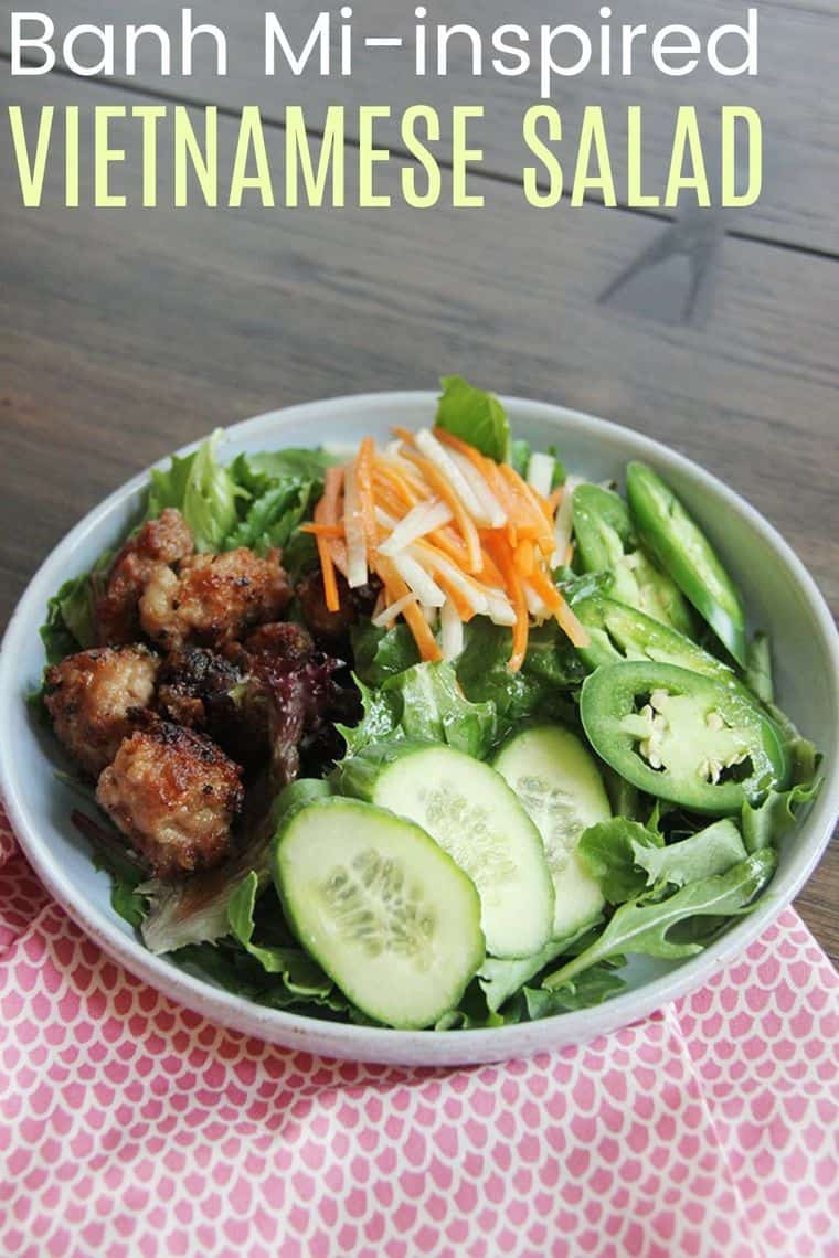 Banh Mi-Inspired Vietnamese Salad Recipe image with title