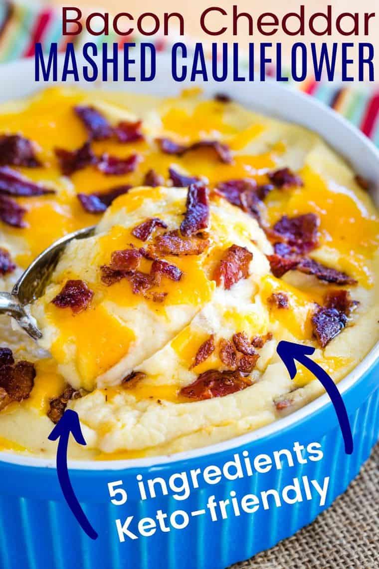 Cheesy Loaded Mashed Cauliflower Casserole Cupcakes & Kale Chips