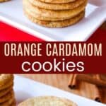 Orange Cardamom Cookies Pinterest Collage