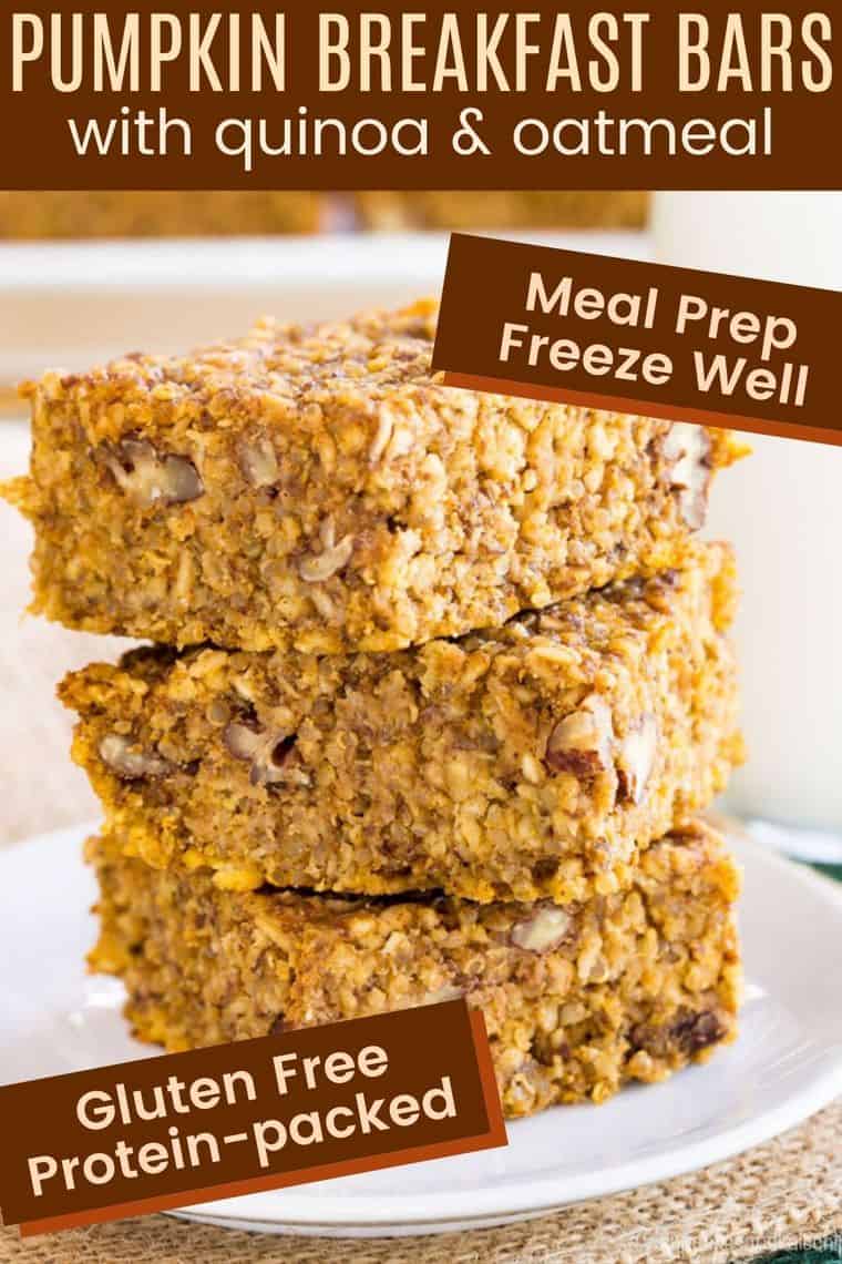 Gluten Free Pumpkin Breakfast Bars - Cupcakes & Kale Chips