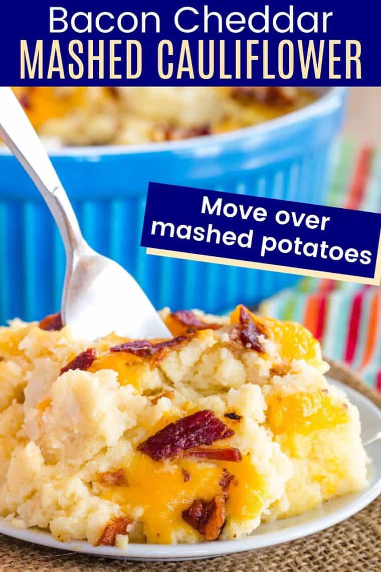 Cheesy Loaded Mashed Cauliflower Casserole Cupcakes & Kale Chips