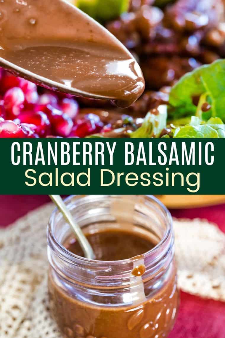 Balsamic Cranberry Vinaigrette from Leftover Cranberry Sauce Cupcakes & Kale Chips