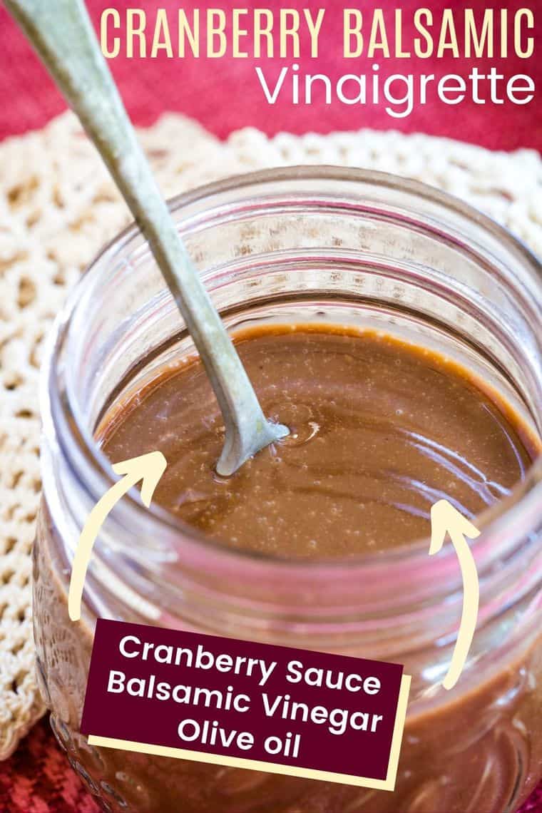 Balsamic Cranberry Vinaigrette from Leftover Cranberry Sauce Cupcakes
