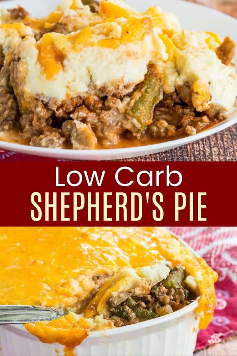 Keto Cauliflower Shepherd's Pie - low carb comfort food!