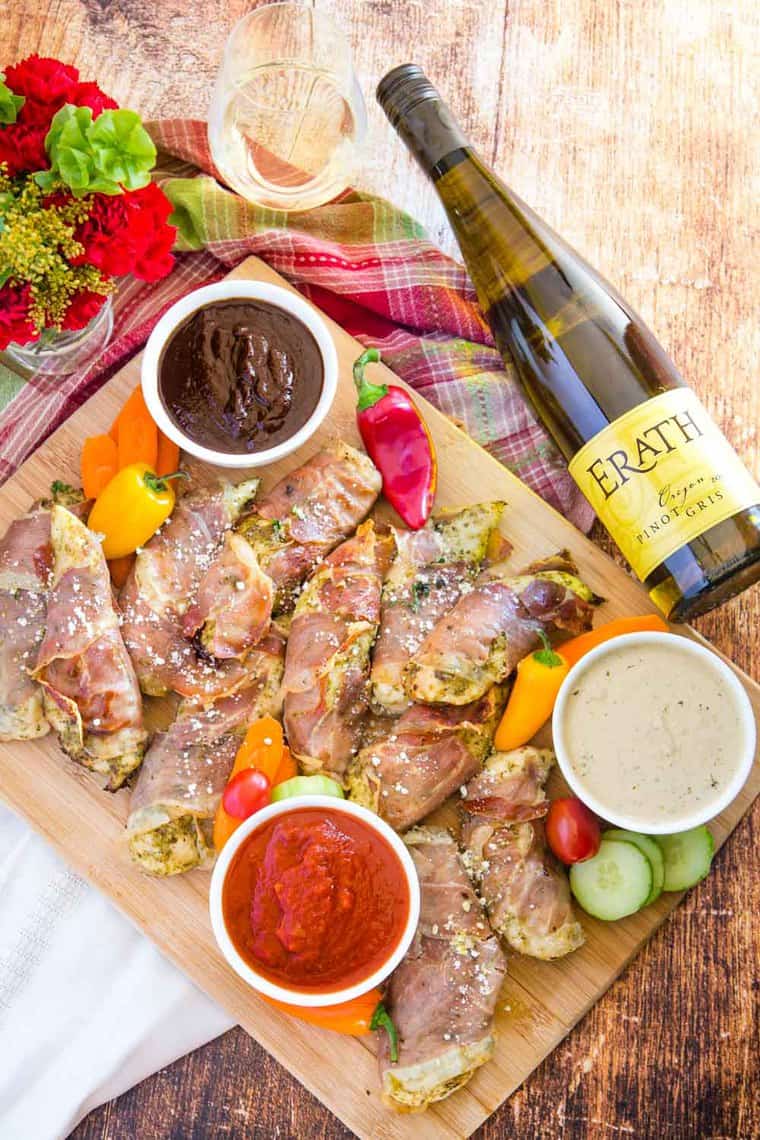 ProsciuttoWrapped Chicken Oven or Air Fryer! Cupcakes & Kale Chips