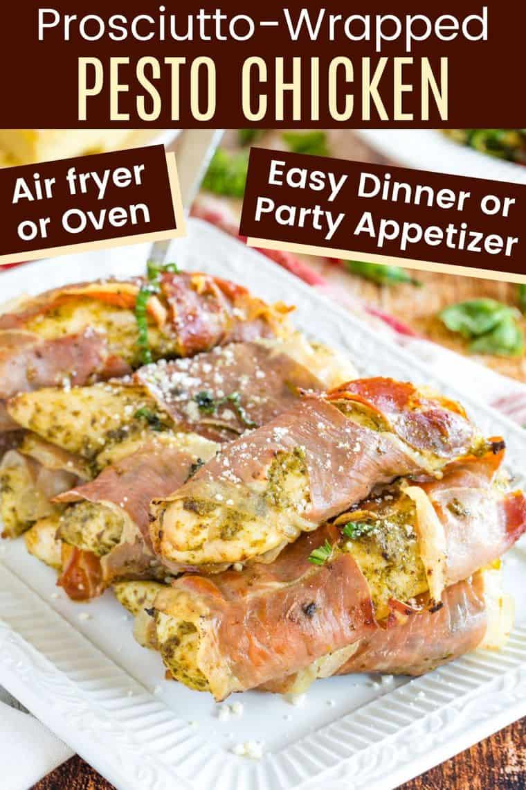 ProsciuttoWrapped Chicken Oven or Air Fryer! Cupcakes & Kale Chips